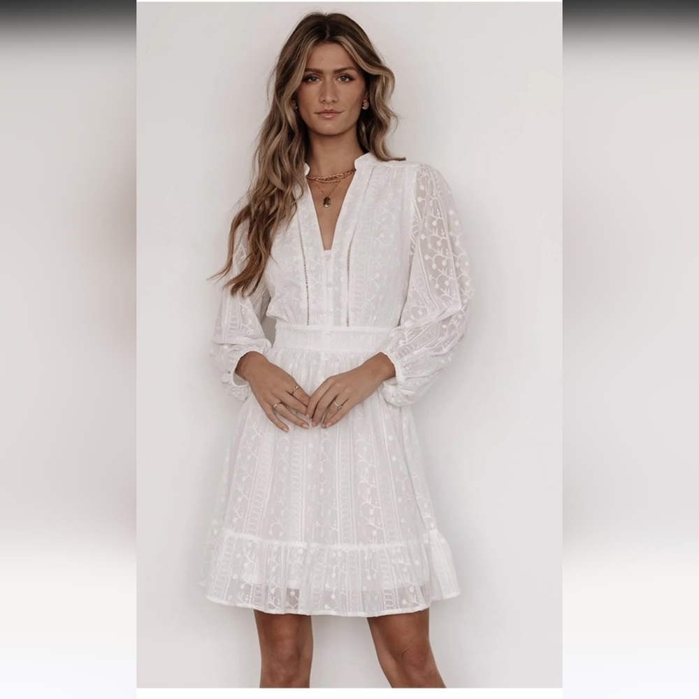 Baltic Born Harmony Embossed Eyelet Dress